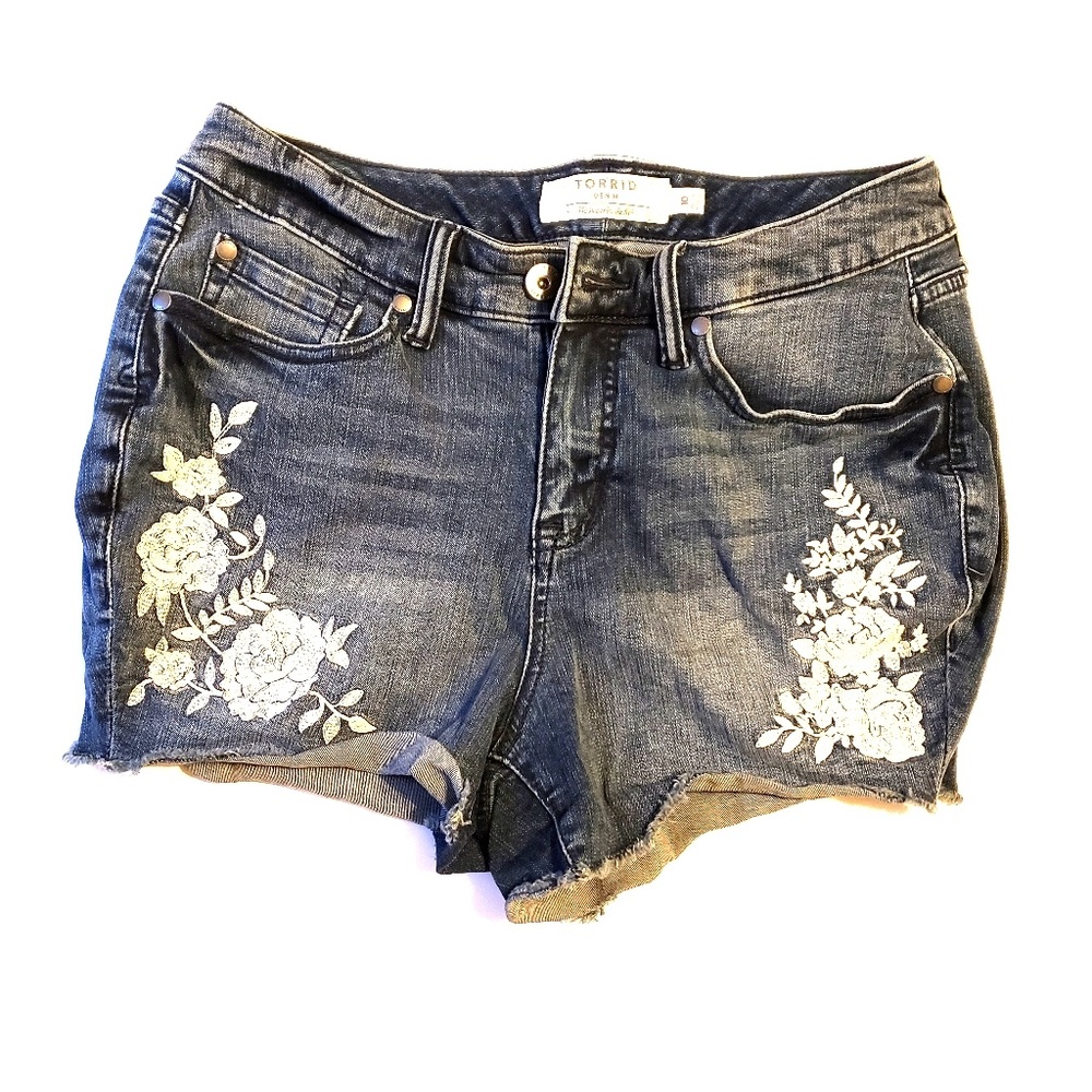 Torrid Denim Shorts Size 10